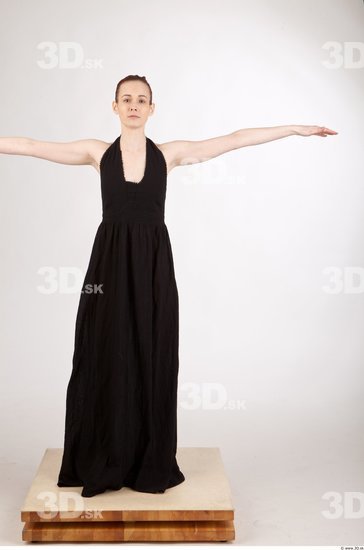 Whole Body T poses Casual Dress Studio photo references