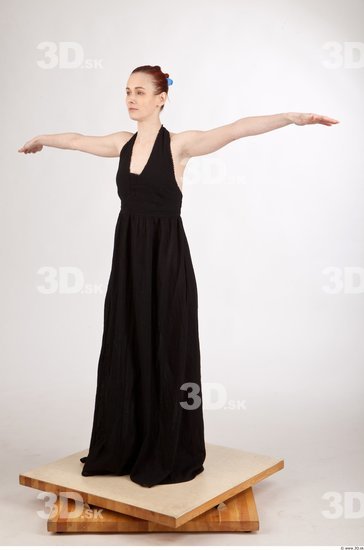 Whole Body T poses Casual Dress Studio photo references