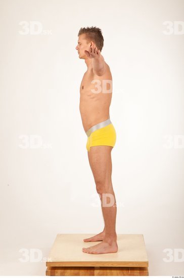 Whole Body T poses Underwear Shorts Athletic Studio photo references