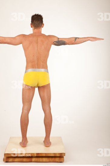 Whole Body T poses Underwear Shorts Athletic Studio photo references