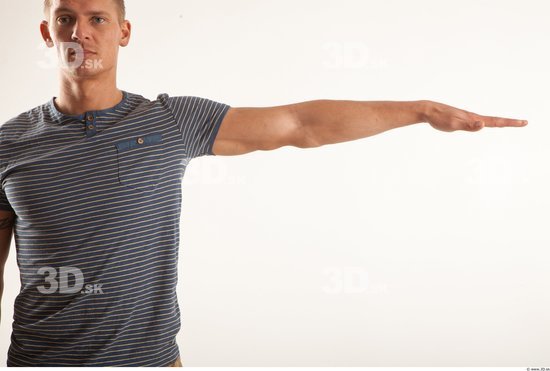 Arm Man Animation references White Casual T shirt Athletic