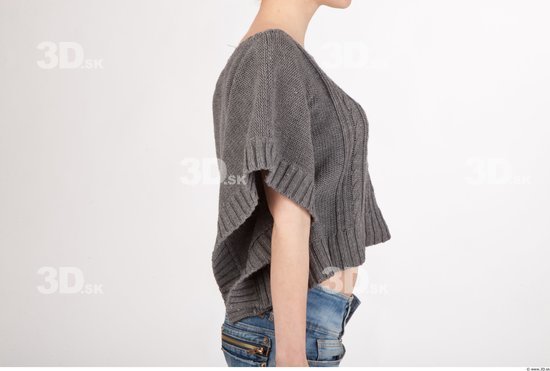 Arm Woman Casual Sweater Slim Studio photo references