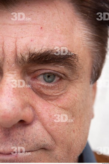 Eye Man White Average Wrinkles