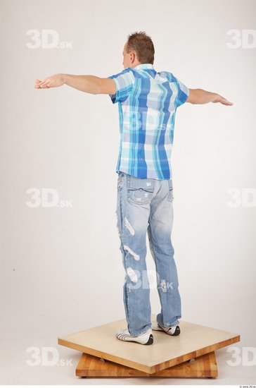 Whole Body Man T poses Casual Average Studio photo references