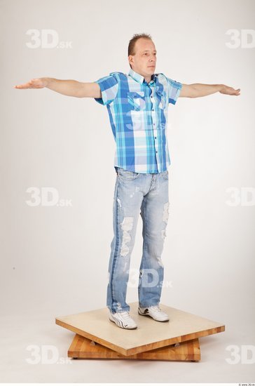 Whole Body Man T poses Casual Average Studio photo references