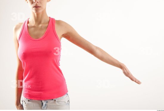 Arm Woman Animation references White Casual Slim Top