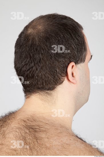 Head Man White Overweight Male Studio Poses