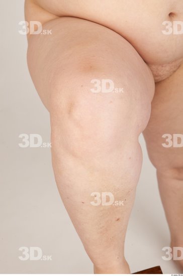 Knee Woman Nude Overweight Studio photo references