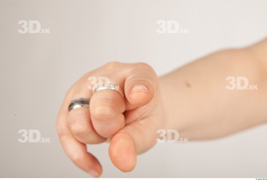 Fingers Woman Overweight Studio photo references