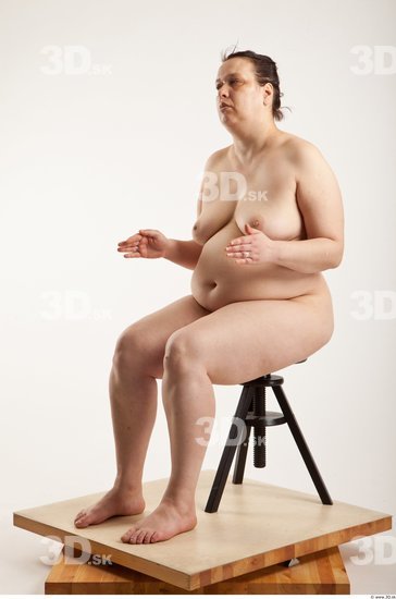 Whole Body Woman Artistic poses White Nude Overweight