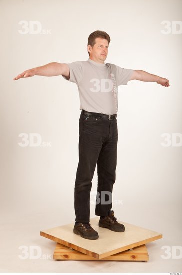 Whole Body Man Animation references T poses Casual Average Studio photo references