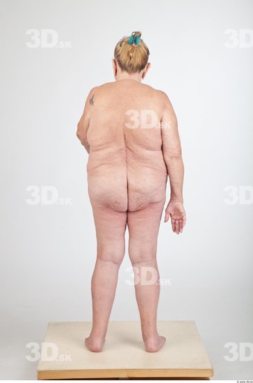 Whole Body Animation references Nude Overweight Wrinkles Studio photo references