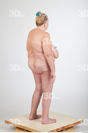 Whole Body Animation references Nude Overweight Wrinkles Studio photo references