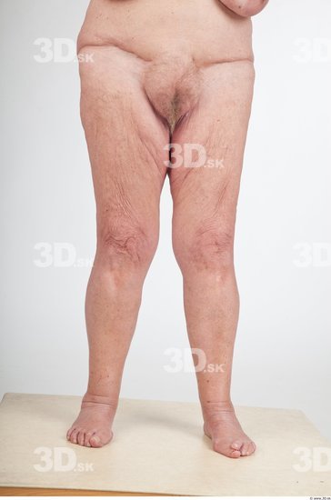 Leg Nude Overweight Wrinkles Studio photo references