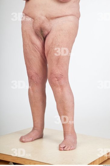 Leg Nude Overweight Wrinkles Studio photo references