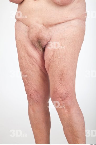 Thigh Nude Overweight Wrinkles Studio photo references