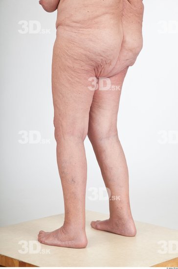 Leg Nude Overweight Wrinkles Studio photo references