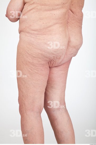 Thigh Nude Overweight Wrinkles Studio photo references