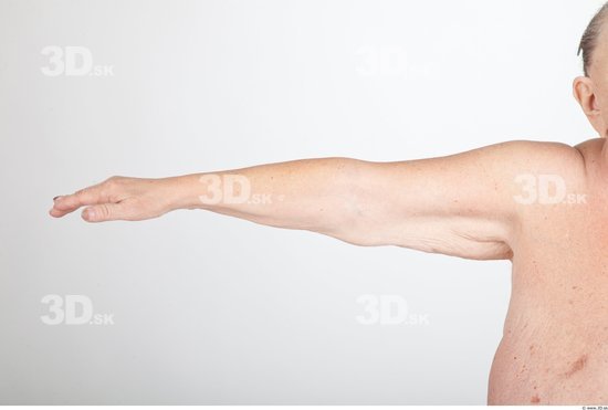 Arm Nude Overweight Wrinkles Studio photo references