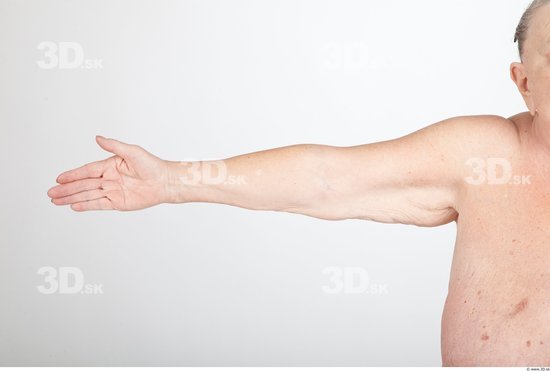 Arm Nude Overweight Wrinkles Studio photo references