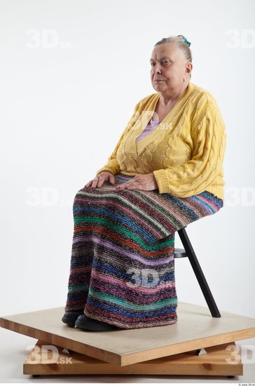 and more Whole Body Woman Artistic poses White Casual Overweight Wrinkles