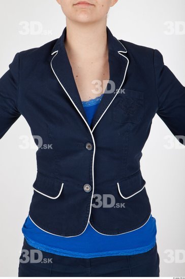 Upper Body Woman Formal Jacket Slim Studio photo references