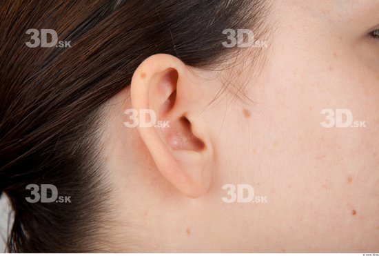 Ear Woman Slim Studio photo references