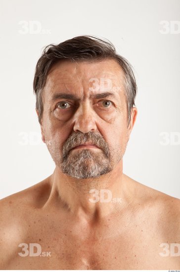Head Man Animation references White Average Bearded