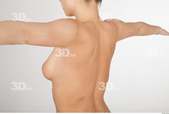 Back Nude Slim Studio photo references