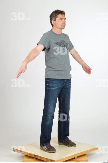 Whole Body Man Animation references Casual Average Studio photo references