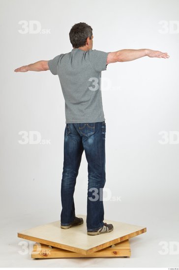 Whole Body Man T poses Casual Average Studio photo references