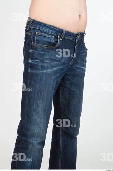 Thigh Man Casual Jeans Average Studio photo references