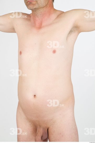 Upper Body Man Nude Average Studio photo references