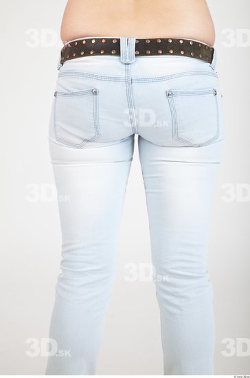 Thigh Woman Casual Jeans Slim Studio photo references
