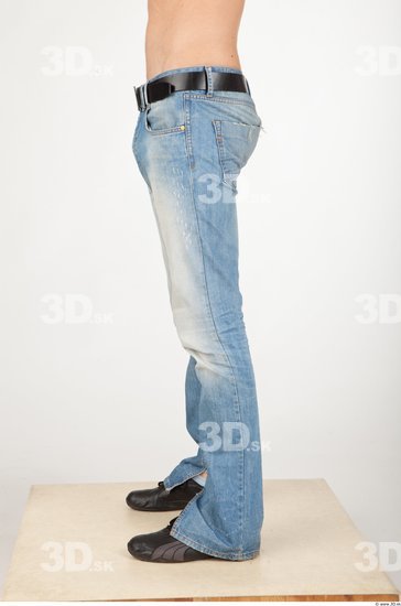 Leg Man Casual Jeans Athletic Studio photo references