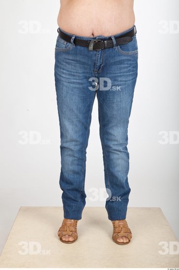 Leg Woman Casual Jeans Average Wrinkles Studio photo references