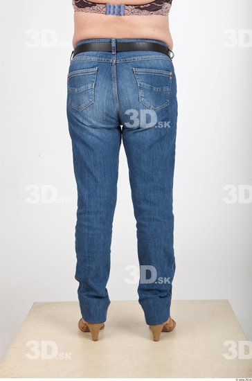 Leg Woman Casual Jeans Average Wrinkles Studio photo references