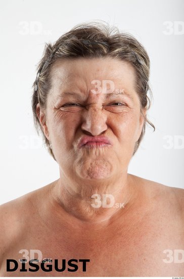 Head Emotions Woman White Average Wrinkles