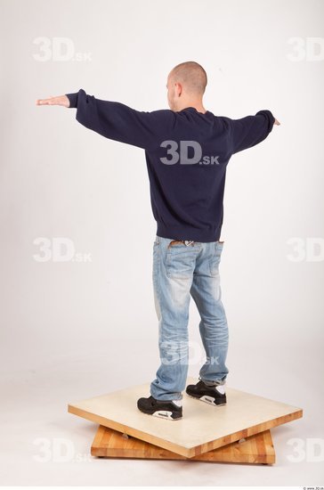 Whole Body Man T poses Casual Average Studio photo references