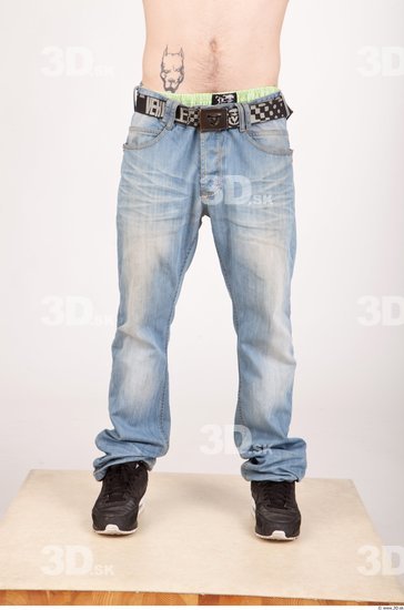 Leg Man Casual Jeans Average Studio photo references