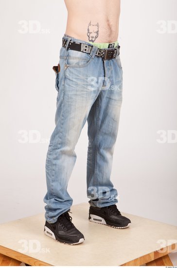 Leg Man Casual Jeans Average Studio photo references