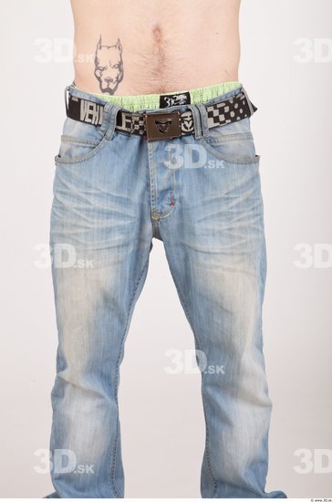 Thigh Man Casual Jeans Average Studio photo references