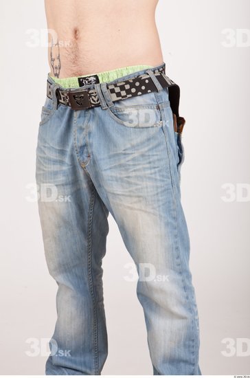 Thigh Man Casual Jeans Average Studio photo references