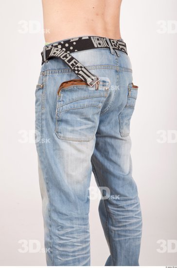 Thigh Man Casual Jeans Average Studio photo references