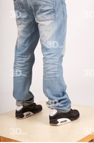 Calf Man Casual Jeans Average Studio photo references