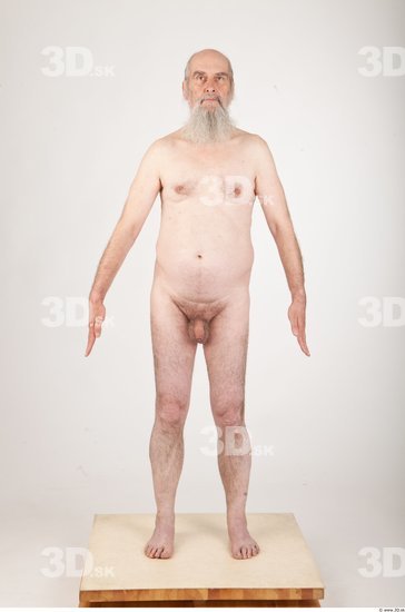 Whole Body Man Animation references Nude Average Wrinkles Studio photo references