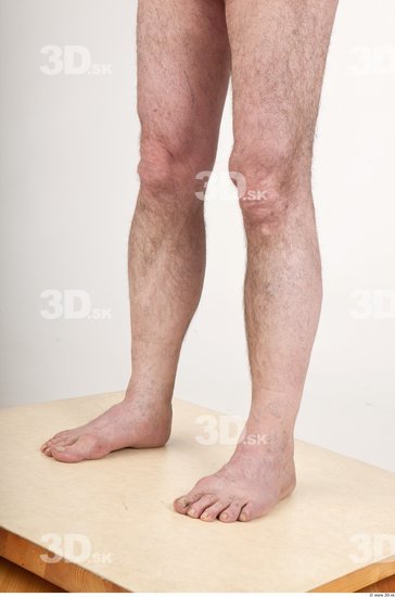 Calf Man Nude Average Wrinkles Studio photo references