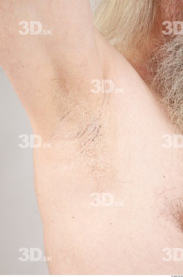 Underarm Man Nude Average Wrinkles Studio photo references