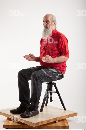 Whole Body Man Artistic poses White Casual Average Bearded