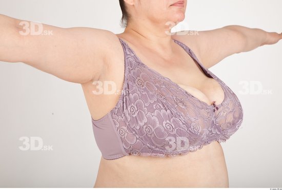 Breast Woman Underwear Bra Chubby Studio photo references